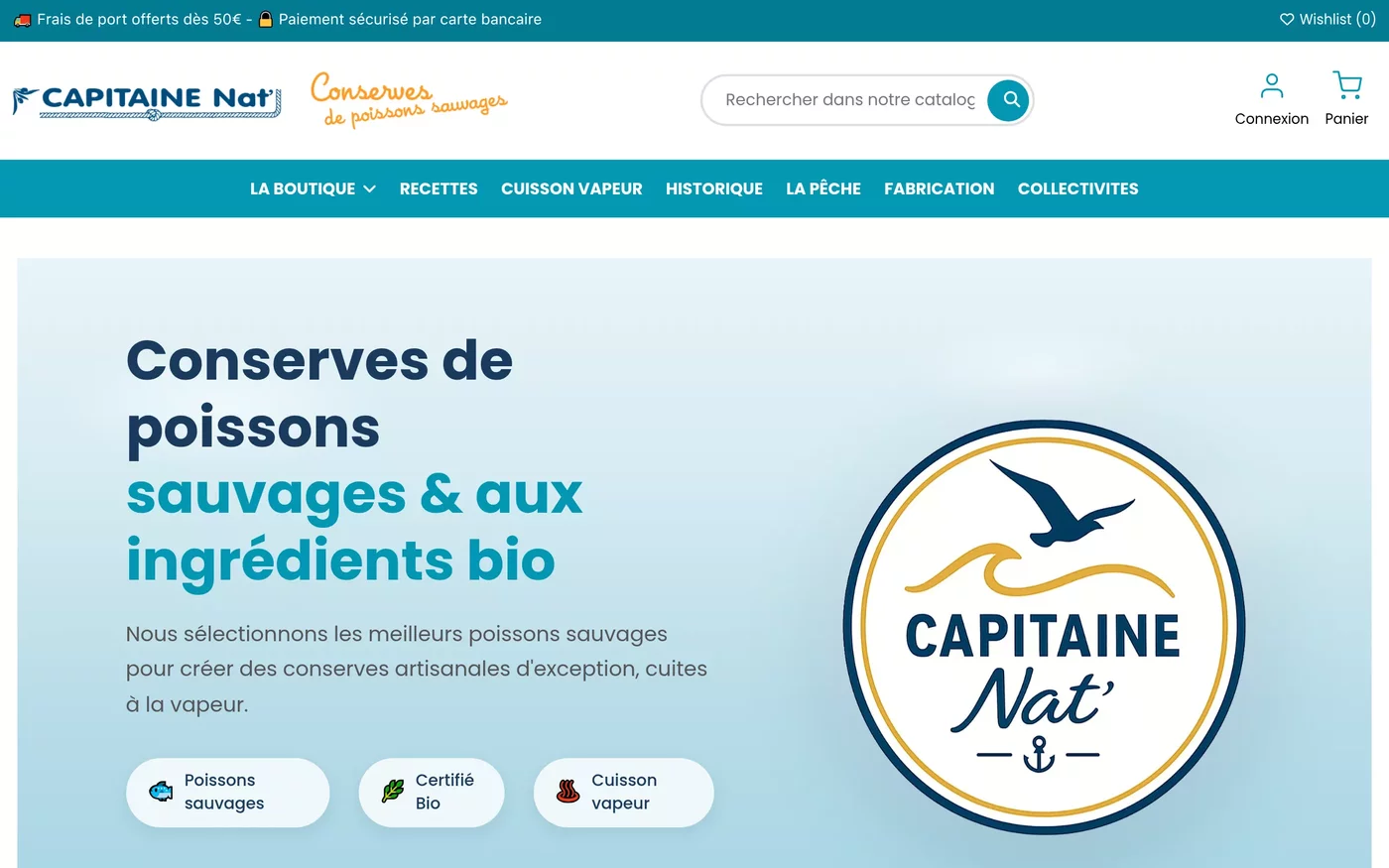 Capitaine Nat - E-commerce Nautisme