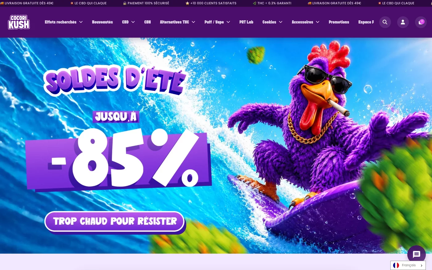 Site web Cocorikush réalisé par Newkeys