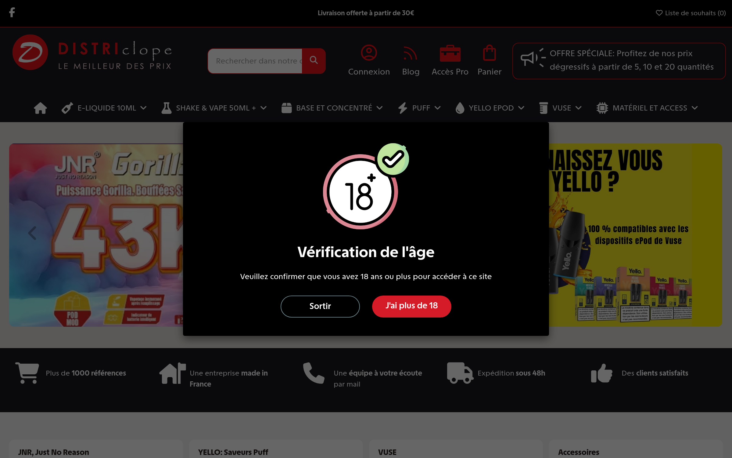 Districlope - E-commerce Vape