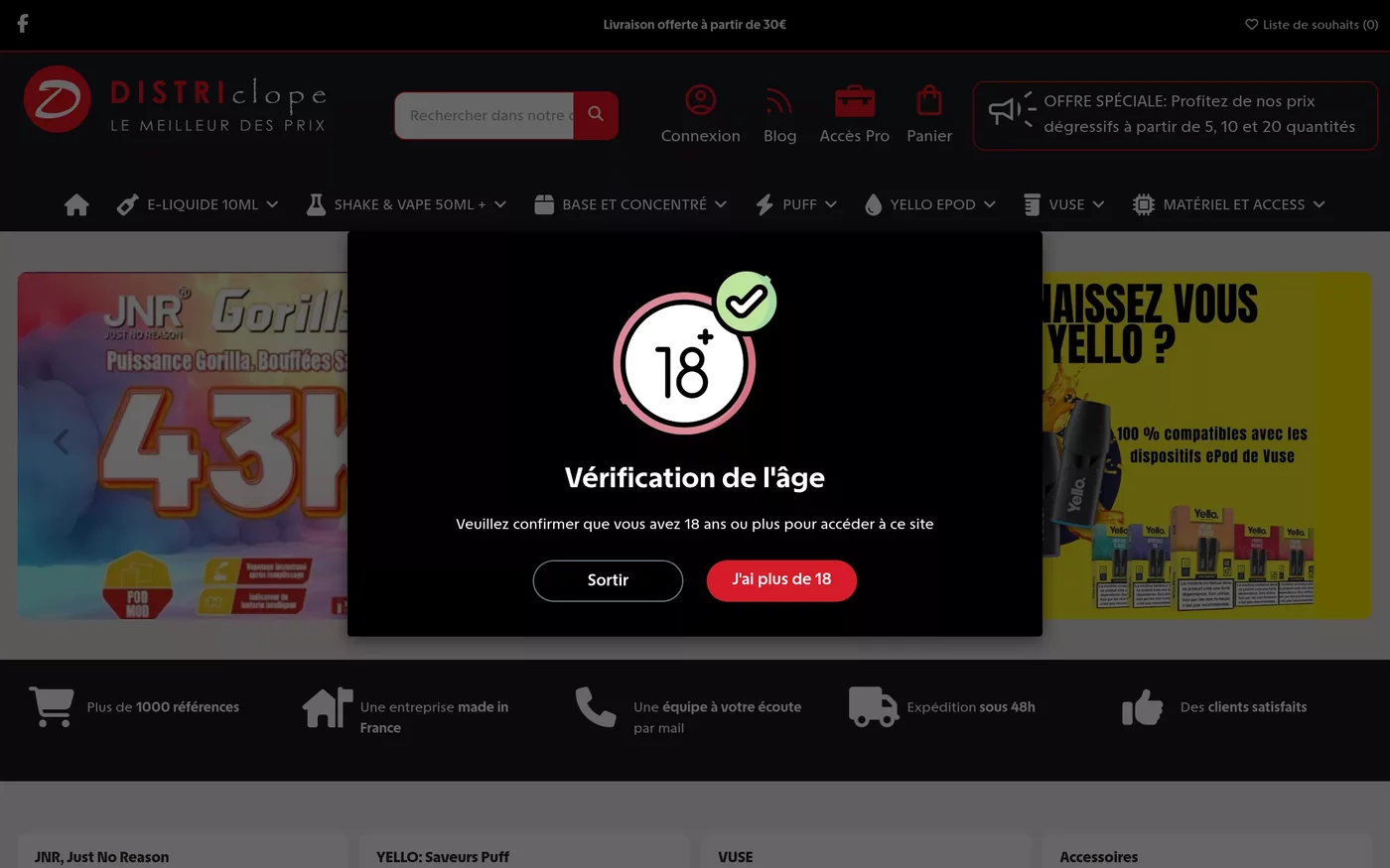 Districlope - E-commerce Vape