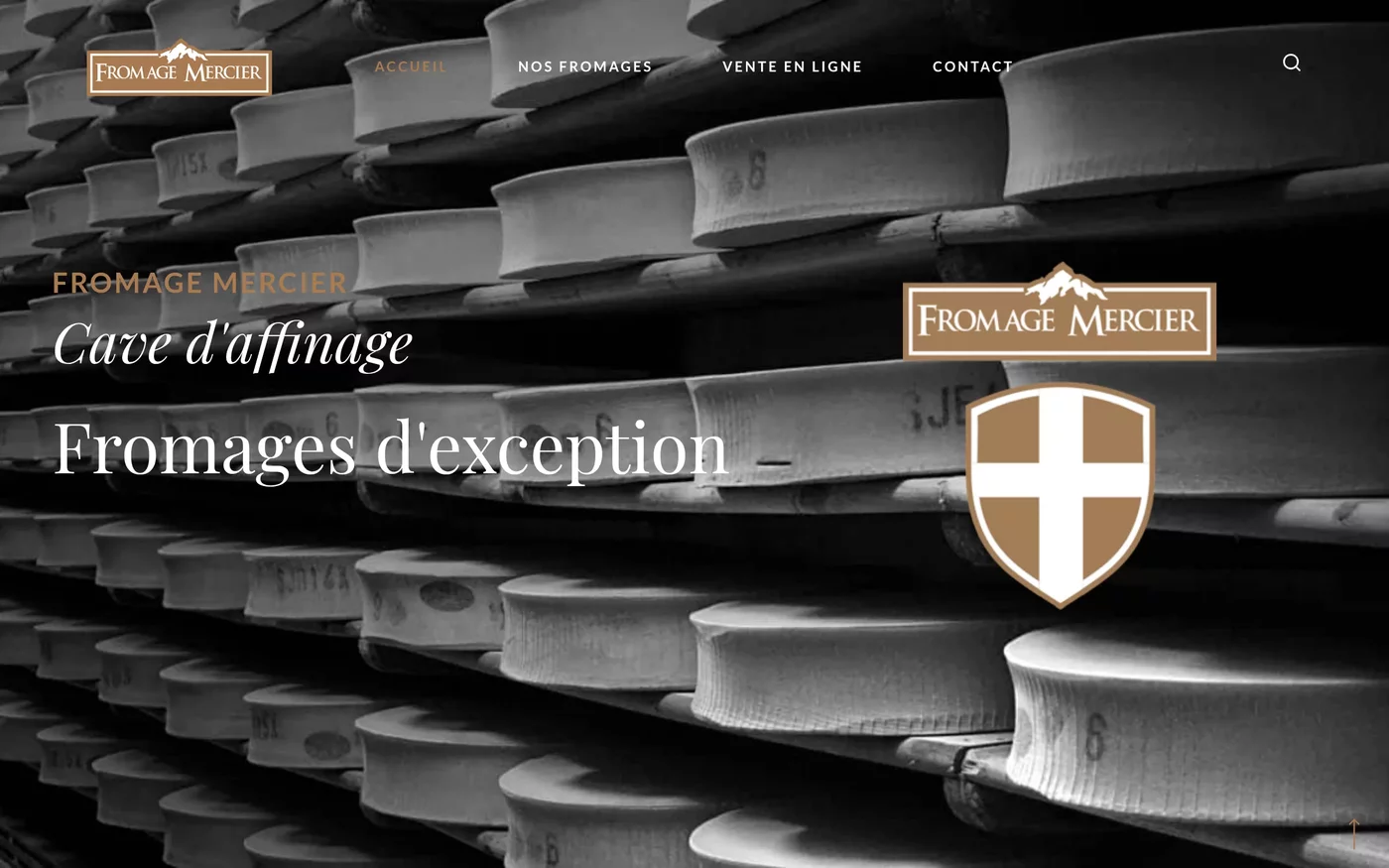 Fromage Mercier - Site WordPress Alimentaire