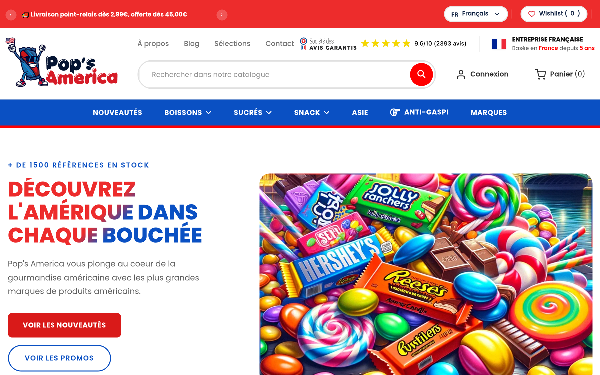 Pop's America - E-commerce Alimentaire
