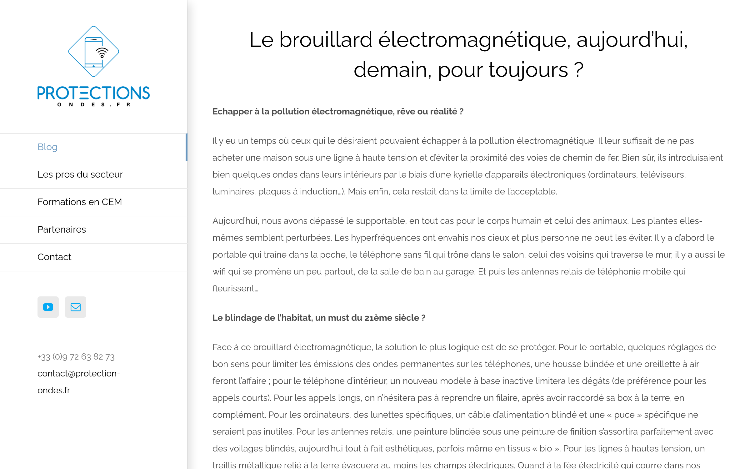 Protections Ondes - E-commerce Bien-être