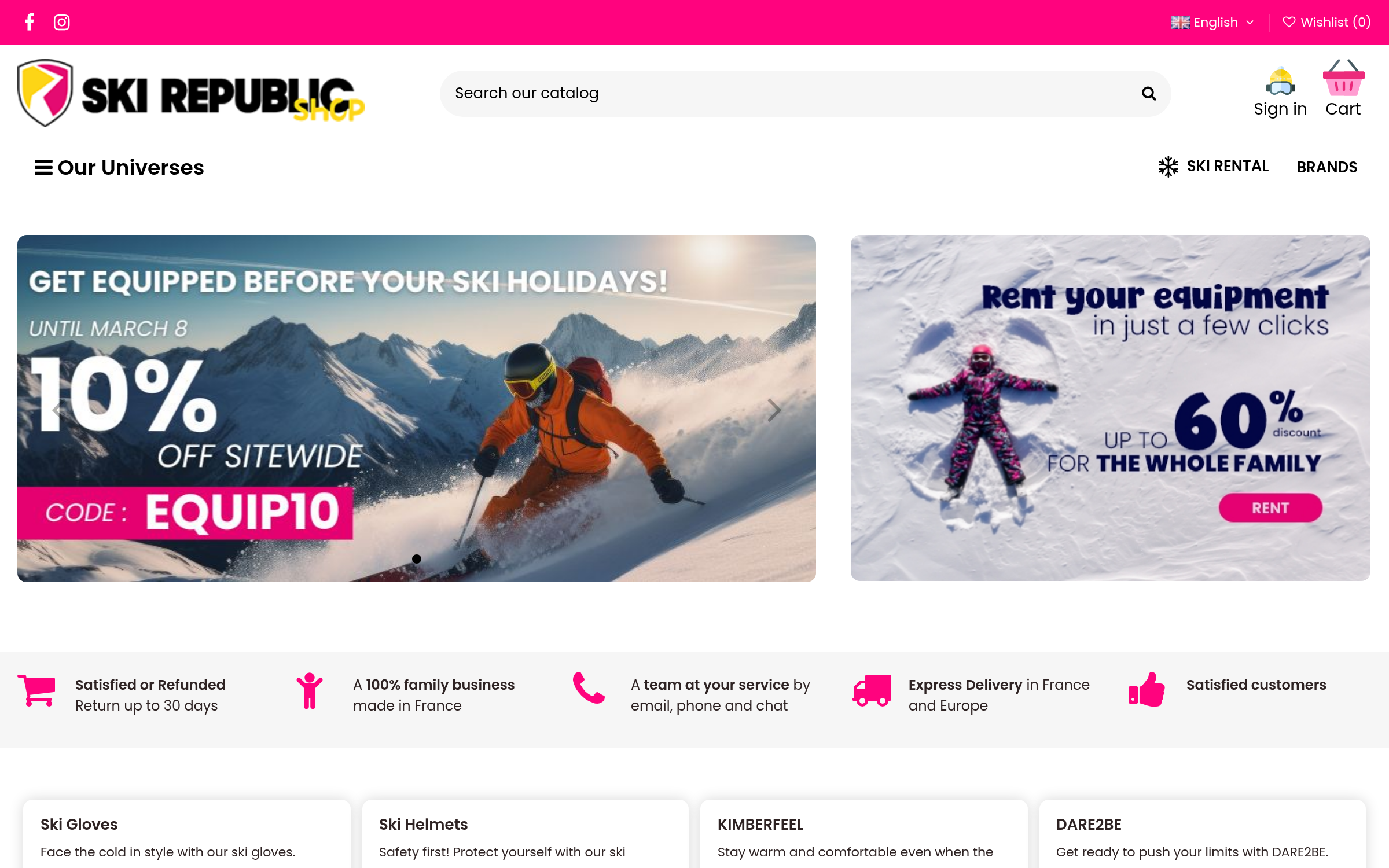 Ski Republic Shop - E-commerce Ski